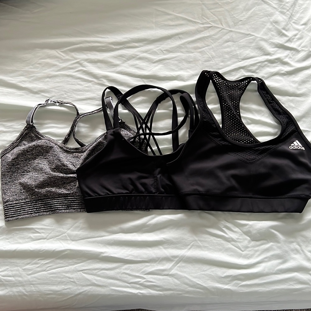 Lot of 3 sports bras